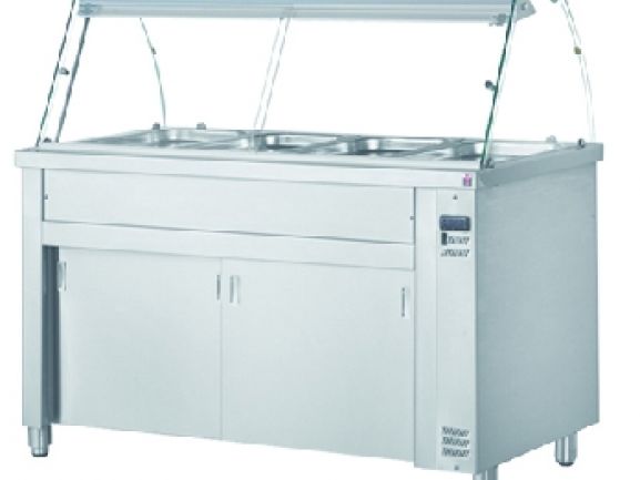 Bain marie 4 GN 1/1 sur placard